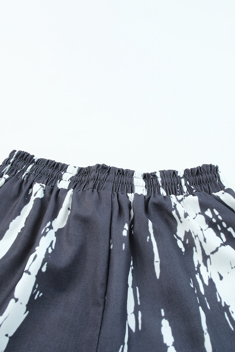 Wholesale Blue Casual Tie Dye Drawstring Shorts