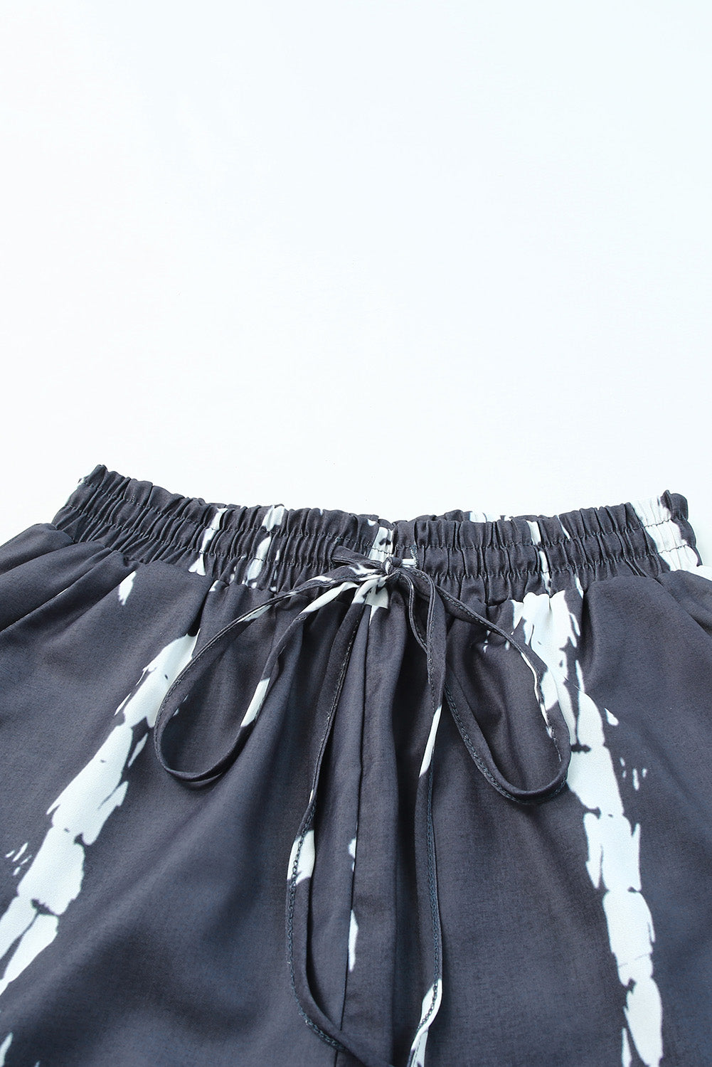 Wholesale Blue Casual Tie Dye Drawstring Shorts